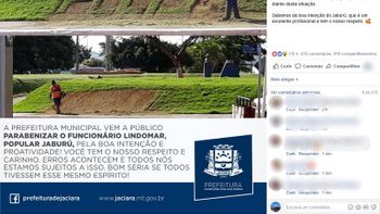 Prefeitura de Jaciara defende servidor e combate chacota por erro de português