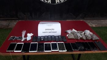Operação de Natal apreende celulares e drogas na penitenciária da Mata Grande