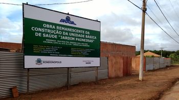 Obras de unidades básicas de saúde são retomadas em Rondonópolis