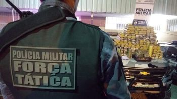 Força Tática apreende 196 tabletes de maconha no São Sebastião 