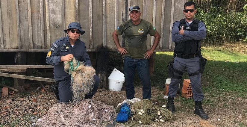 Sema apreende 39 redes utilizadas em pesca predatória