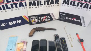 Roubo a residência termina com um bandido morto e outro preso pela Força Tática