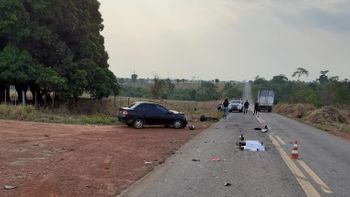 Acidente envolvendo carro e moto deixa dois mortos na MT-175