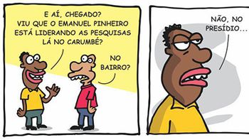 Charge detona peemedebista Emanuel Pinheiro, pré-candidato a prefeito da capital