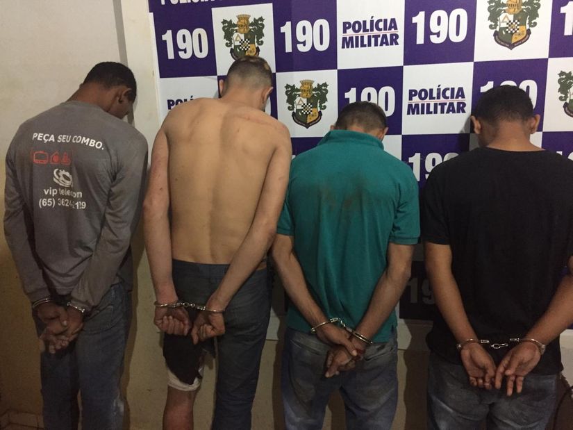 PM prende quadrilha que invadiu agência bancária pelo telhado em MT
