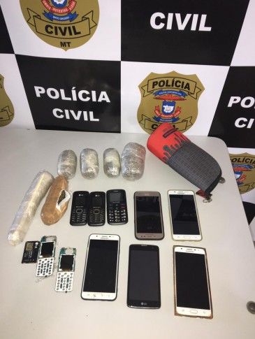 Mulheres de detentos são flagradas com celulares e drogas durante operação em MT