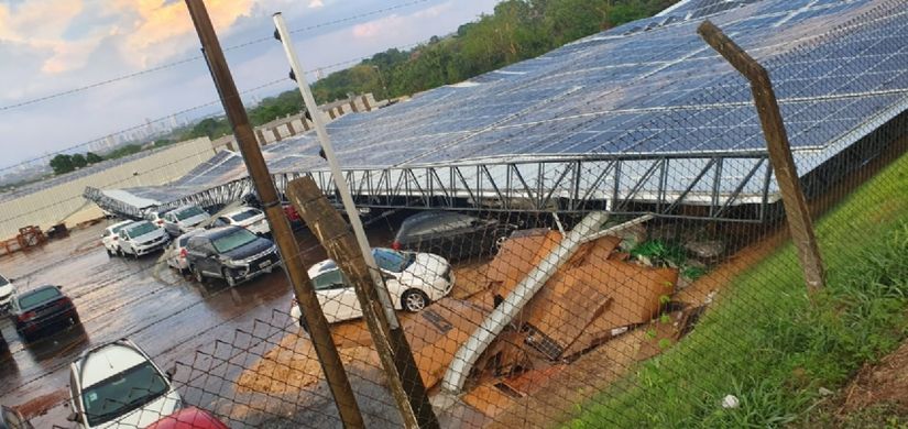 Chuva com granizo e fortes rajadas de vento causam estragos e deixa feridos em VG