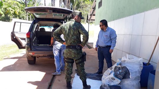 Polícia Ambiental e Indea apreendem 380 kg de pescado irregular na MT-270