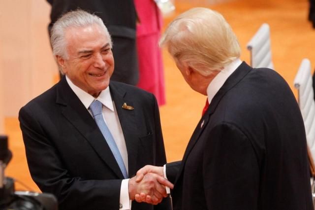Trump elogiou economia do Brasil, diz Temer no Twitter