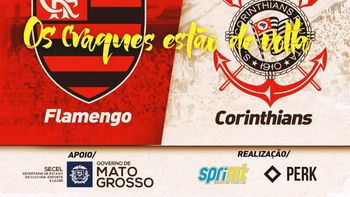 Cuiabá sedia grande clássico entre Flamengo e Corinthians 