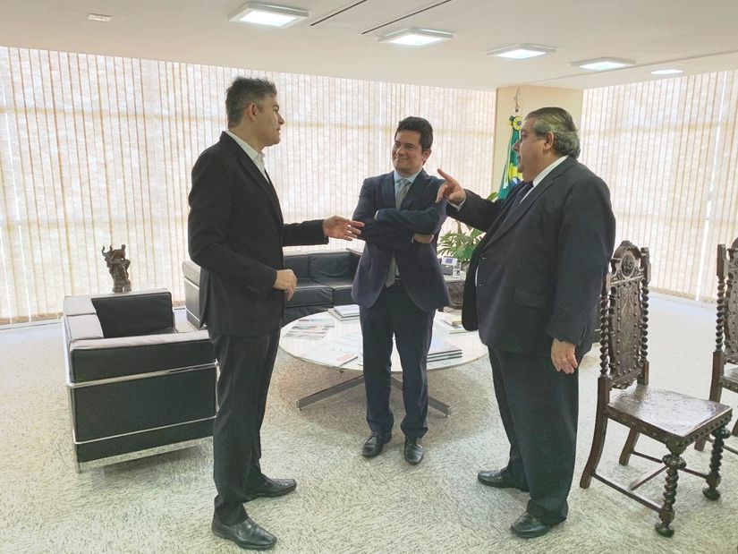 Medeiros se reúne com Moro e cobra investimentos para combater o tráfico em MT