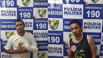 Suspeitos de assalto são presos pela PM logo após crime em Rondonópolis