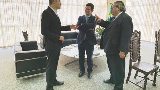 Medeiros se reúne com Moro e cobra investimentos para combater o tráfico em MT