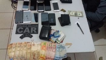 Quadrilha é interceptada pela PM após furto de celulares em evento no interior 