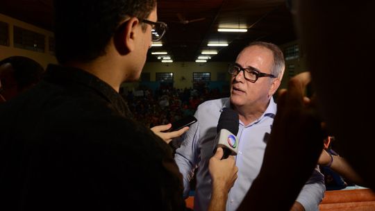 No lançamento da campanha, Zé do Pátio pôs Percival e Rogério Salles num só balaio