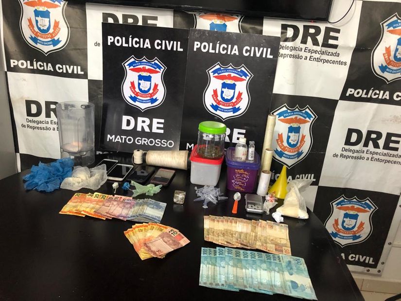 Polícia Civil prende seis por comércio de drogas em Várzea Grande