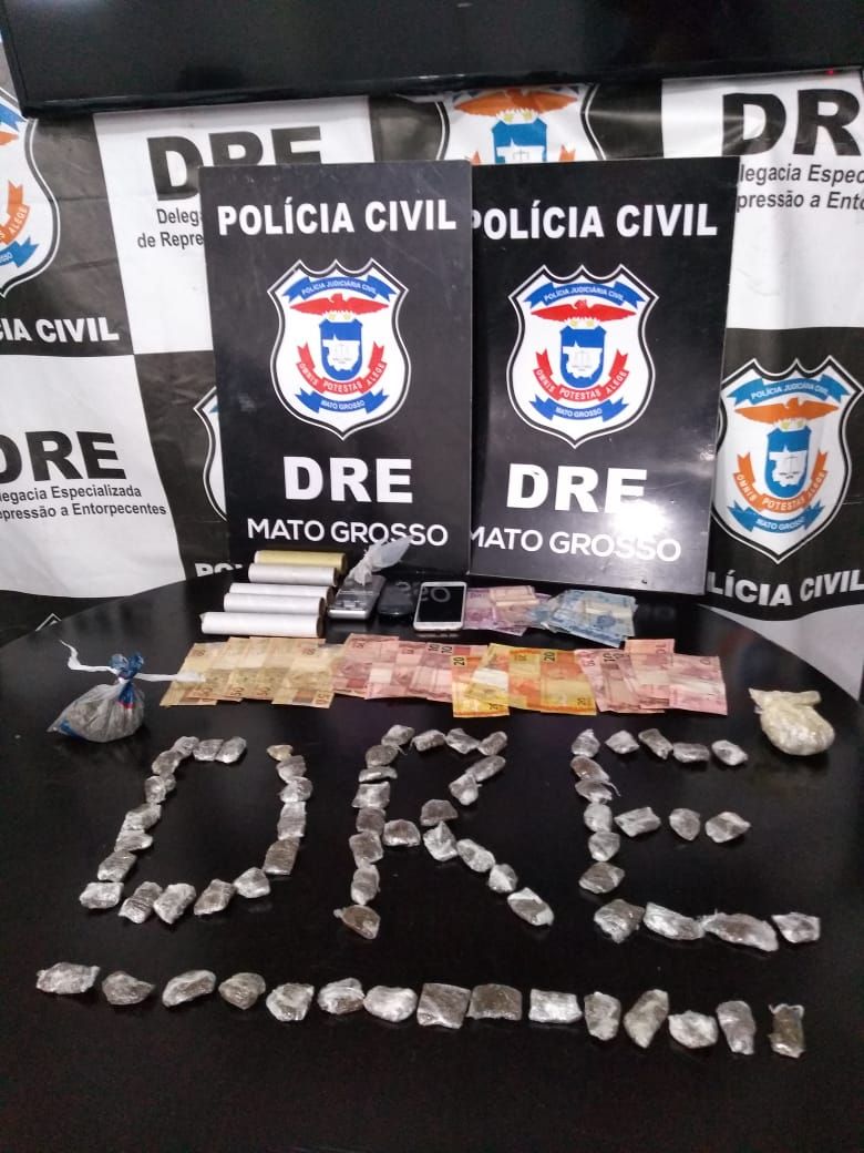 Traficante é presa e revela que assumiu comércio de drogas no lugar do irmão