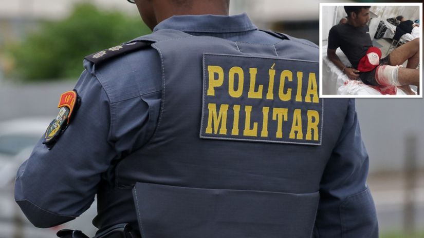 Roubo a farmácia termina com dois presos e um baleado durante confronto com a PM 