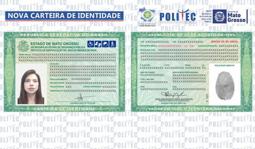Mato Grosso começa a emitir nova carteira de identidade