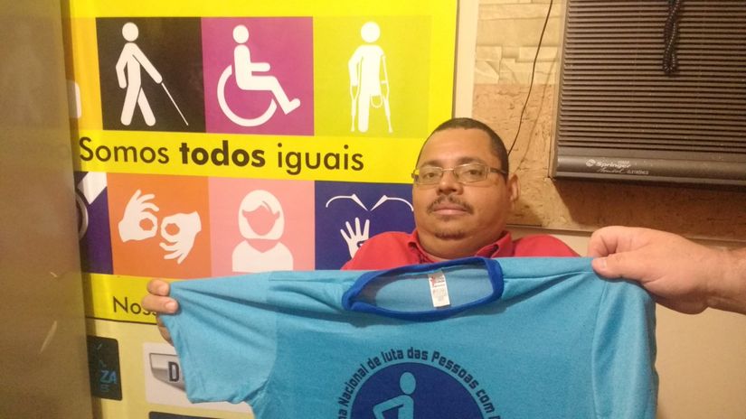 Luta dos deficientes sem recursos da Prefeitura