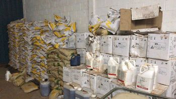 Produtos agrícolas roubados de fazenda são localizados em galpão