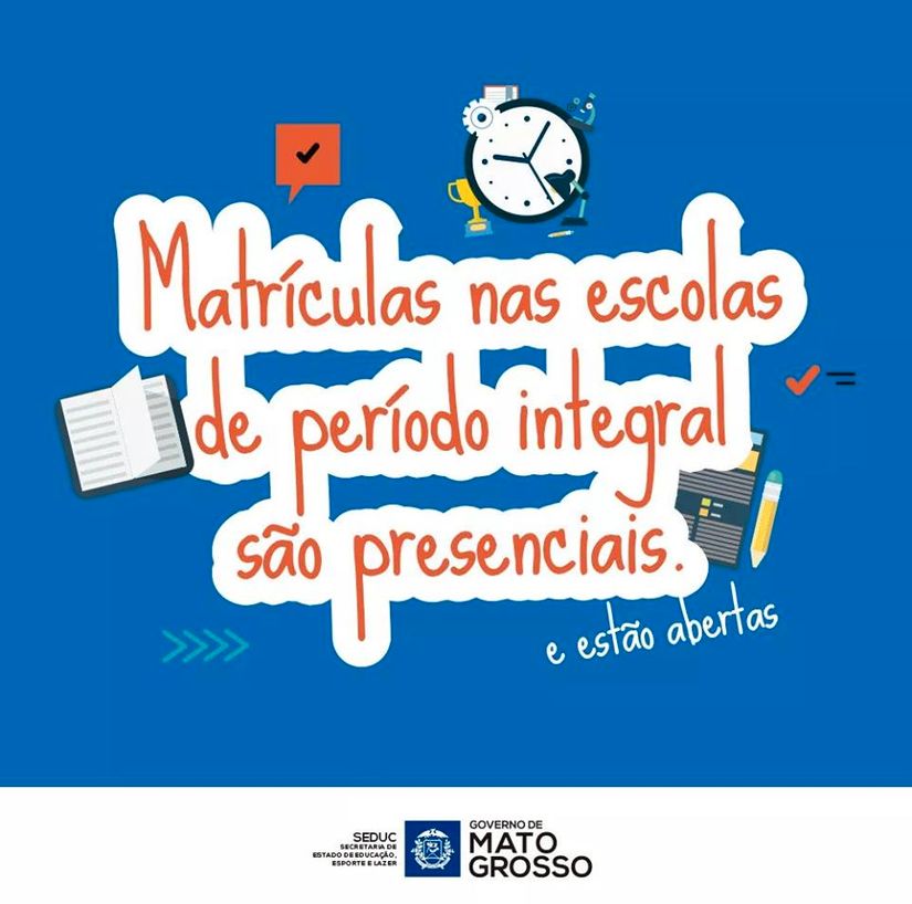 Seduc orienta pais e alunos sobre matrículas em 14 unidades de tempo integral