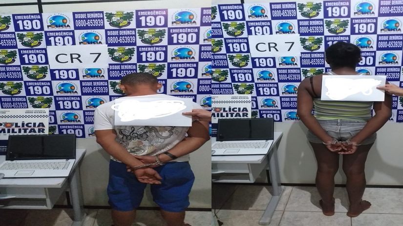 PM intercepta casal de criminosos e recupera material furtado de residência 