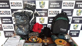 Suspeitos de furto em agencia bancária são presos pela PM