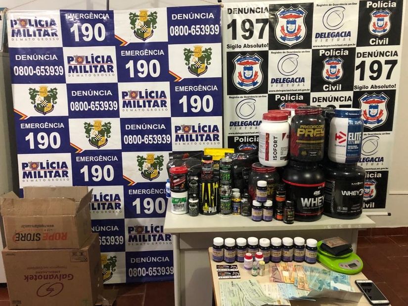 Investigado por tráfico é preso com anabolizantes e produtos controlados pela Anvisa