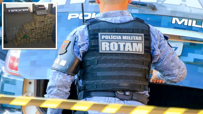 Rotam intercepta traficante com 203 tabletes de maconha dentro de residência 