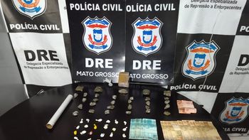 Traficante é flagrado com mais de 50 porções de maconha e cocaína em Cuiabá