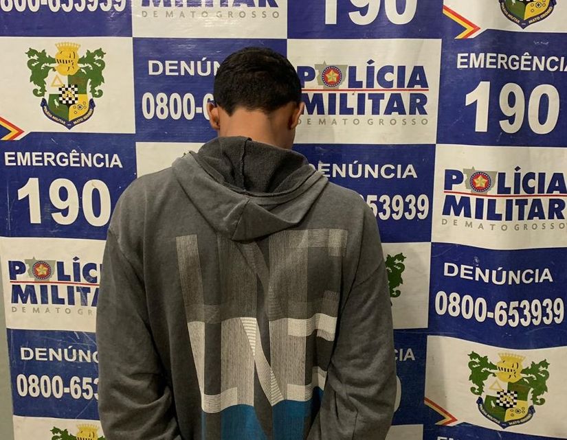 Adolescente é apreendido pela PM após praticar cinco roubos em uma noite em MT 