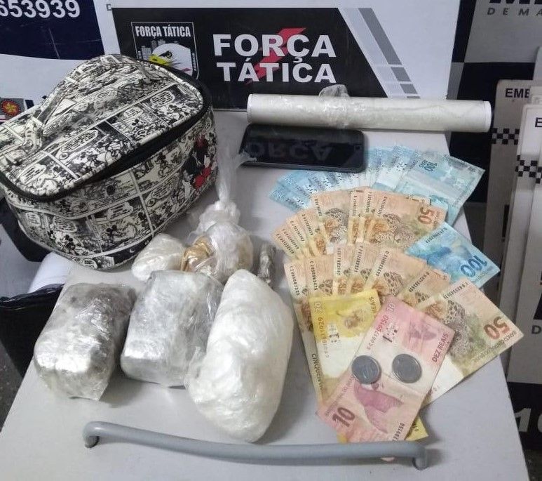 Traficante é interceptado pela Força Tática com cocaína e maconha na Capital 