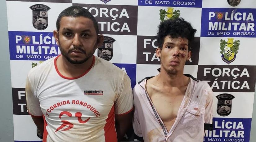 Dupla é presa após ameaçar, agredir e roubar família em Rondonópolis 
