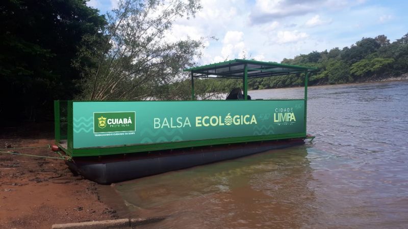Cuiabá avança no sistema de coleta de lixo com a chegada da Balsa Ecológica