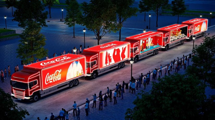 Pantanal Shopping recebe a caravana de natal da Coca-cola