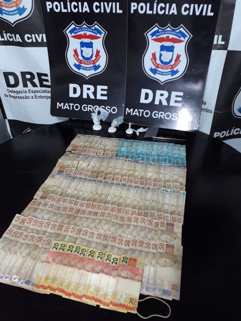 Traficante é preso pela Polícia Civil com drogas e R$ 6,5 mil em dinheiro