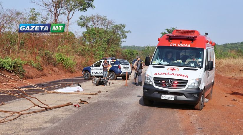 Motoqueiro fura bloqueio e morre em acidente no Anel Viário em Rondonópolis