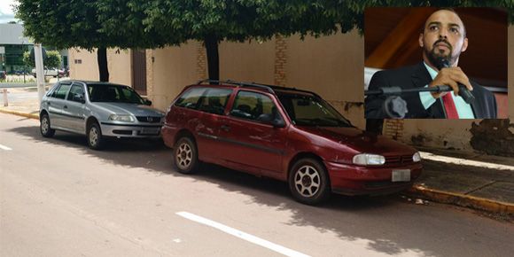 Beto do Amendoim dá mau exemplo e estaciona em faixa amarela
