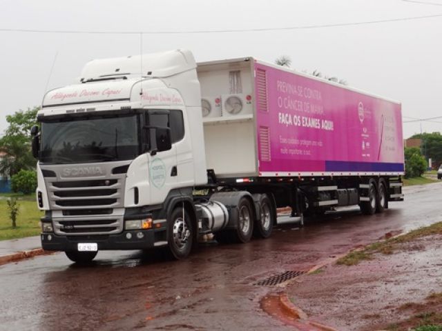 Carreta do Hospital do Câncer disponibilizará atendimento grátis em Pedra Preta