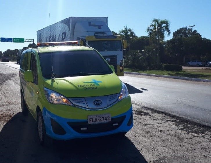 Veículo elétrico é testado em serviço operacional da BR-163