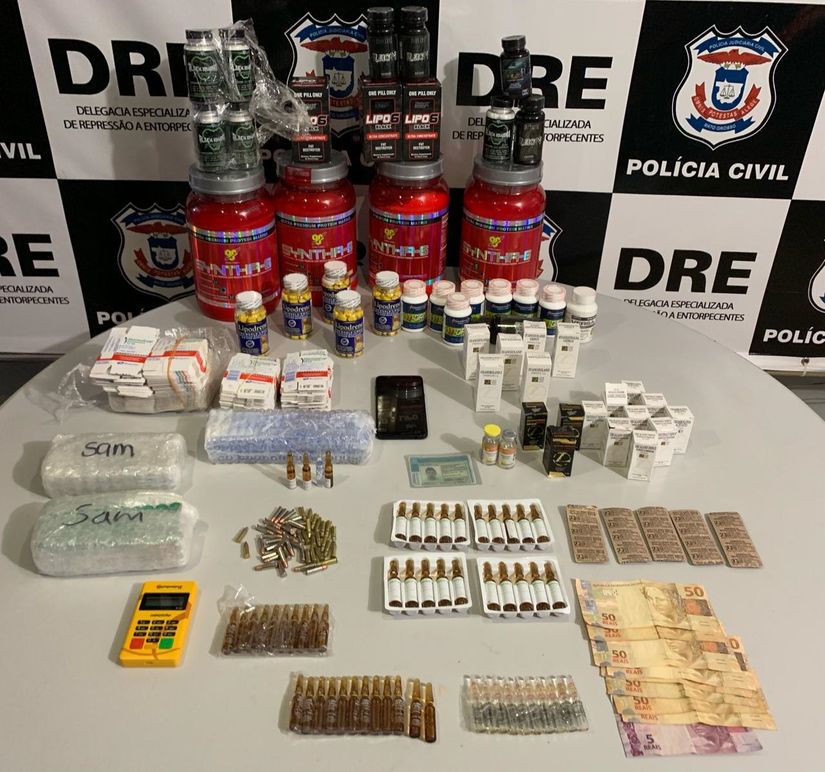 Polícia Civil prende suspeito de atuar com venda de anabolizantes na Capital