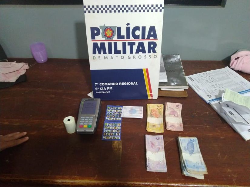 Homem é detido com banca itinerante de jogos do bicho em Sapezal