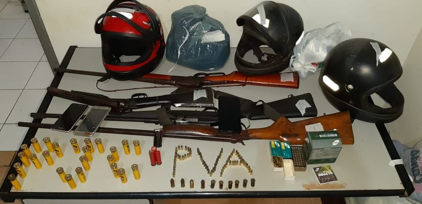 Polícia prende suspeitos de homicídio com armas e munições em MT 