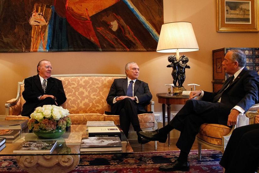 Temer e Sarney se reúnem com presidente de Portugal 