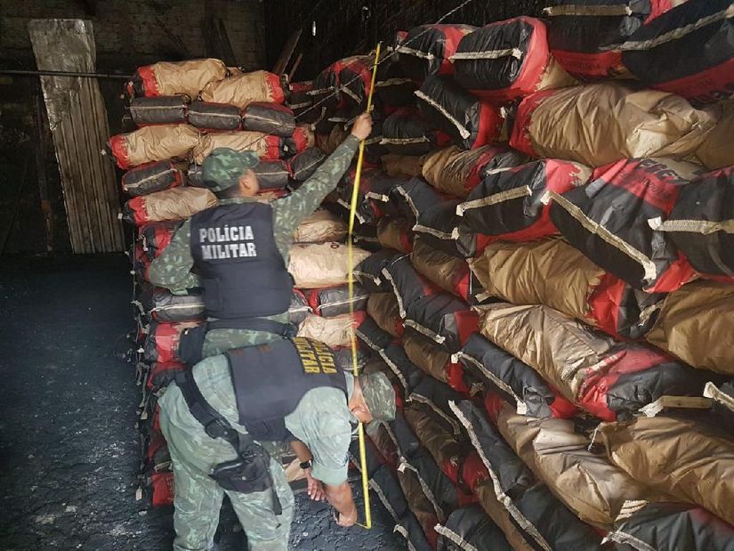 Idoso é flagrado com 10 toneladas de carvão irregular