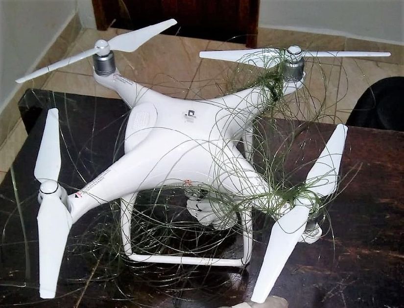 Agentes apreendem drone com celulares que sobrevoava a Mata Grande