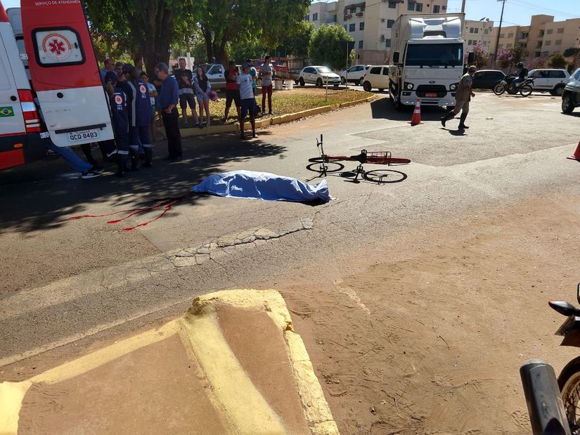 Ciclista de 86 anos morre em acidente com caminhonete em Rondonópolis 