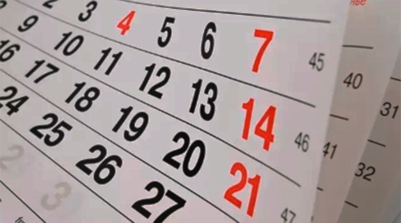 Ano novo terá 11 feriados nacionais em dias de semana