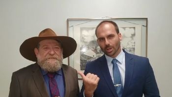 Eduardo Bolsonaro sai em defesa de Barbudo e afirma que ele é um grande aliado do governo